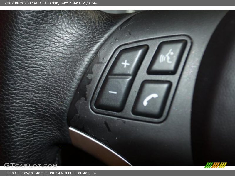 Arctic Metallic / Grey 2007 BMW 3 Series 328i Sedan