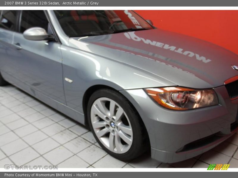 Arctic Metallic / Grey 2007 BMW 3 Series 328i Sedan