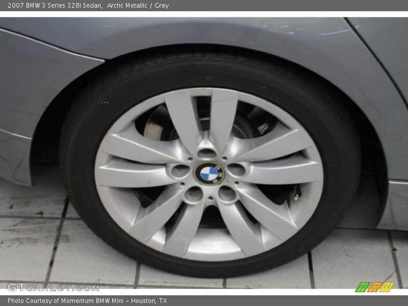 Arctic Metallic / Grey 2007 BMW 3 Series 328i Sedan