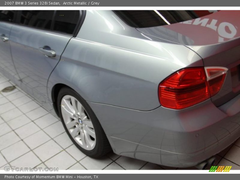 Arctic Metallic / Grey 2007 BMW 3 Series 328i Sedan