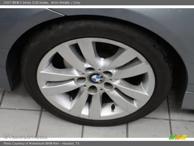 Arctic Metallic / Grey 2007 BMW 3 Series 328i Sedan