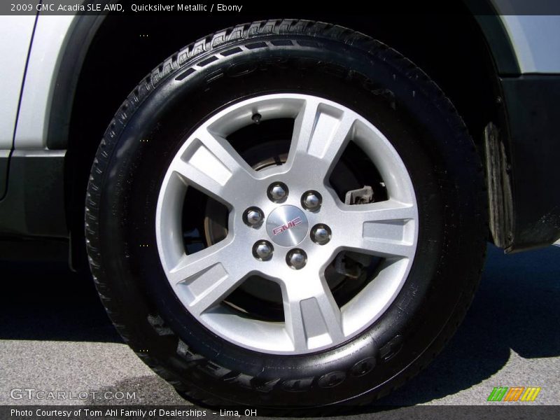 Quicksilver Metallic / Ebony 2009 GMC Acadia SLE AWD