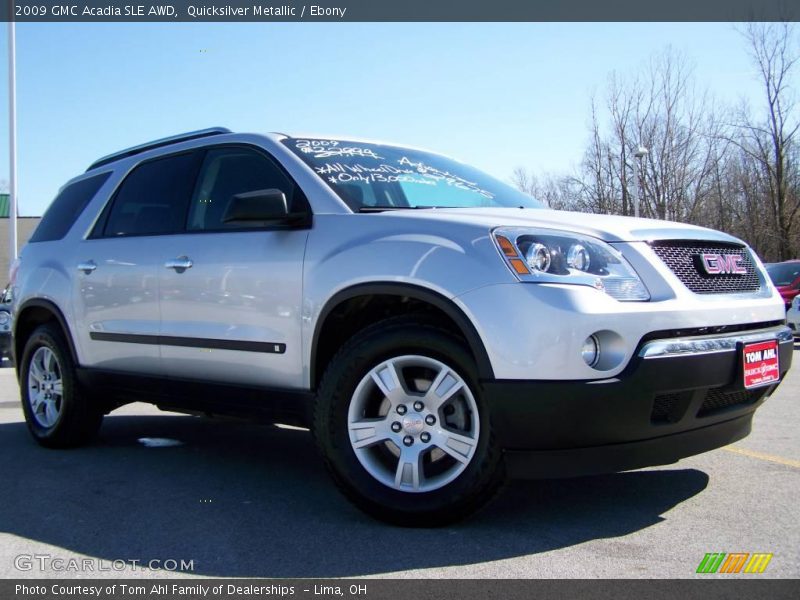 Quicksilver Metallic / Ebony 2009 GMC Acadia SLE AWD