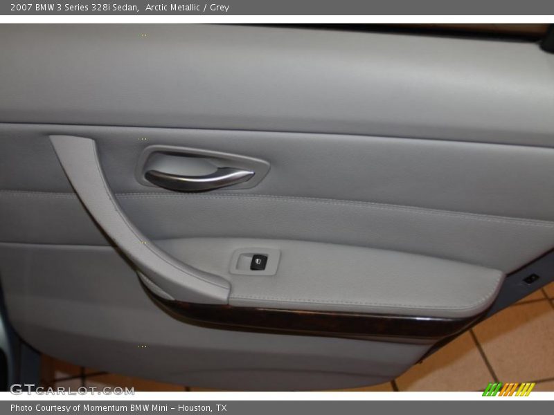 Arctic Metallic / Grey 2007 BMW 3 Series 328i Sedan