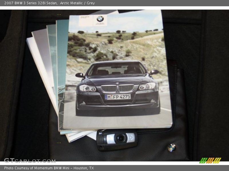 Arctic Metallic / Grey 2007 BMW 3 Series 328i Sedan