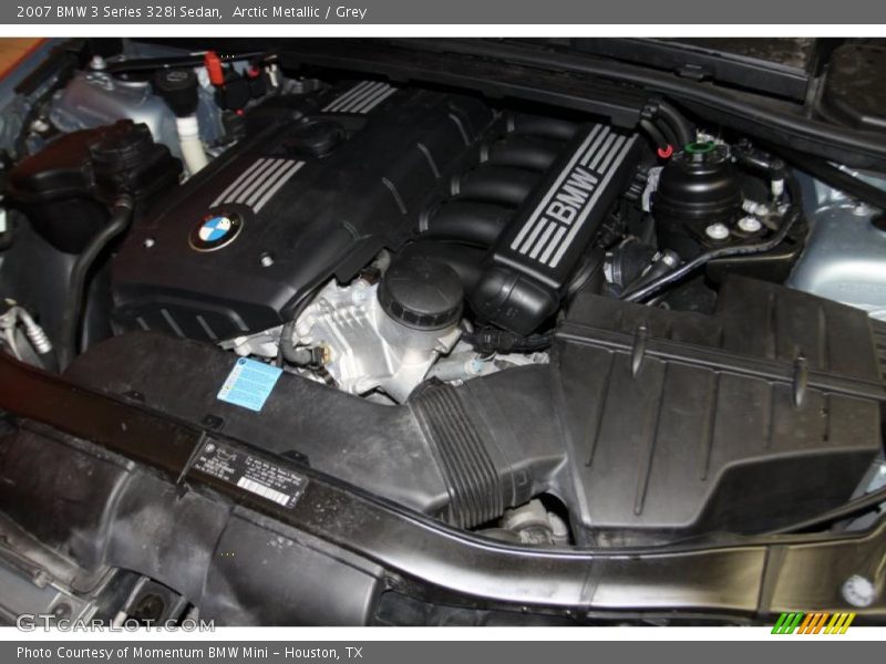 Arctic Metallic / Grey 2007 BMW 3 Series 328i Sedan