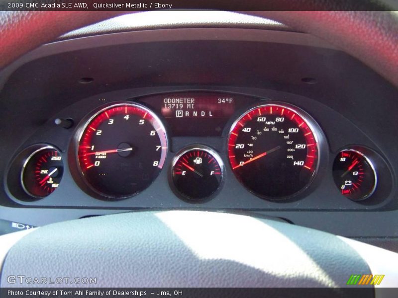 Quicksilver Metallic / Ebony 2009 GMC Acadia SLE AWD