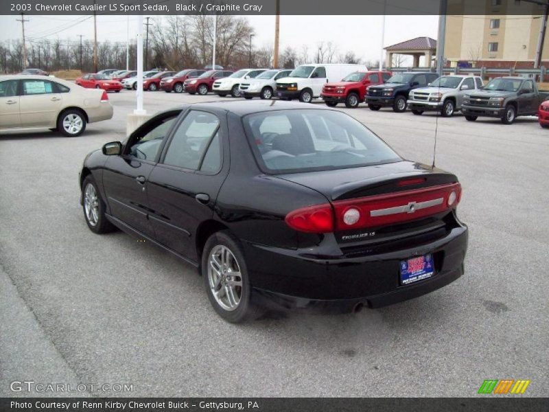 Black / Graphite Gray 2003 Chevrolet Cavalier LS Sport Sedan