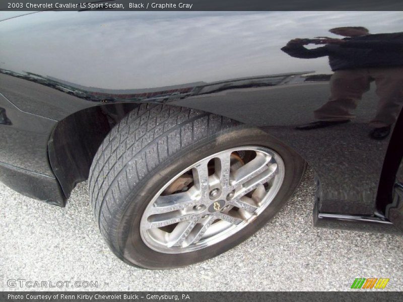 Black / Graphite Gray 2003 Chevrolet Cavalier LS Sport Sedan