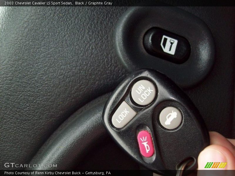Black / Graphite Gray 2003 Chevrolet Cavalier LS Sport Sedan