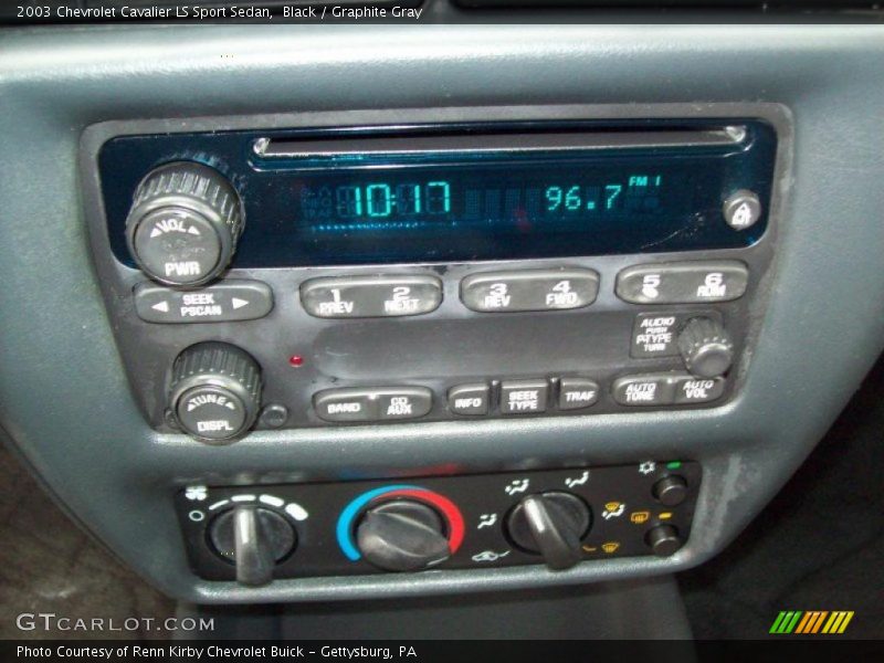 Black / Graphite Gray 2003 Chevrolet Cavalier LS Sport Sedan