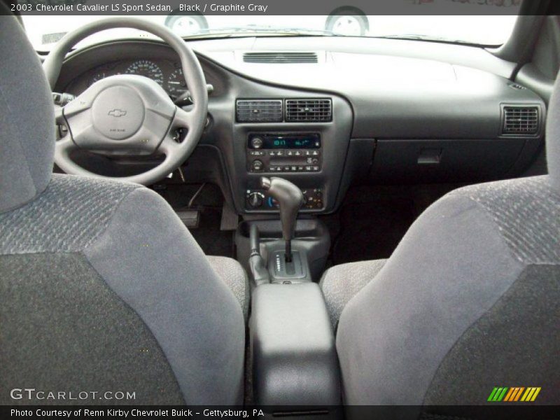 Black / Graphite Gray 2003 Chevrolet Cavalier LS Sport Sedan