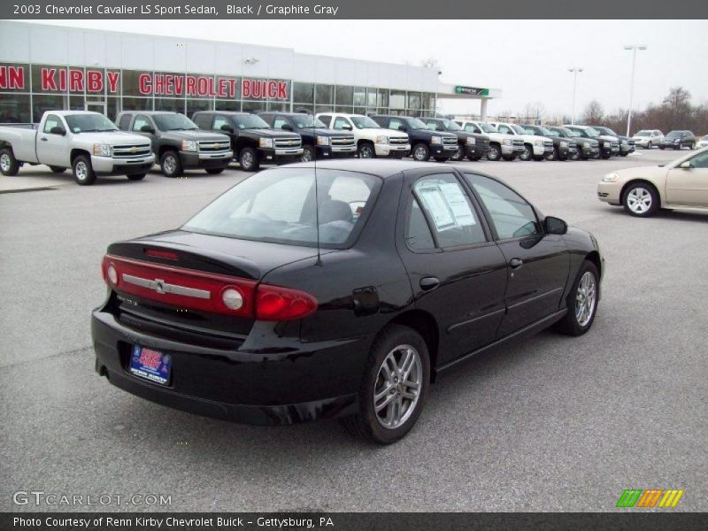 Black / Graphite Gray 2003 Chevrolet Cavalier LS Sport Sedan