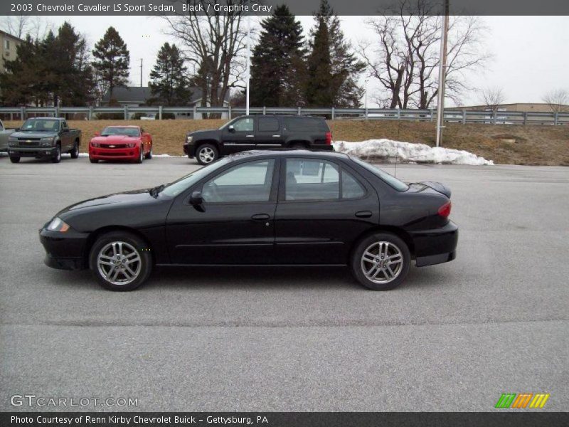 Black / Graphite Gray 2003 Chevrolet Cavalier LS Sport Sedan