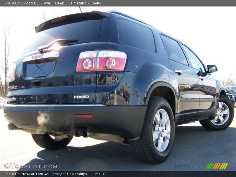 Deep Blue Metallic / Ebony 2009 GMC Acadia SLE AWD