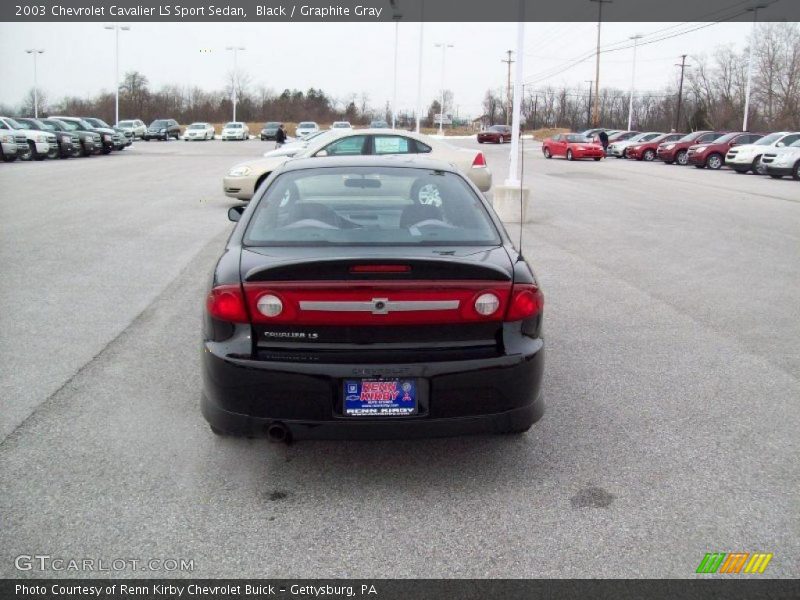 Black / Graphite Gray 2003 Chevrolet Cavalier LS Sport Sedan