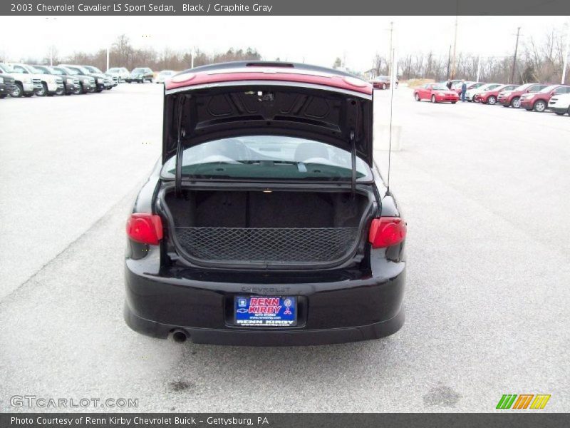 Black / Graphite Gray 2003 Chevrolet Cavalier LS Sport Sedan