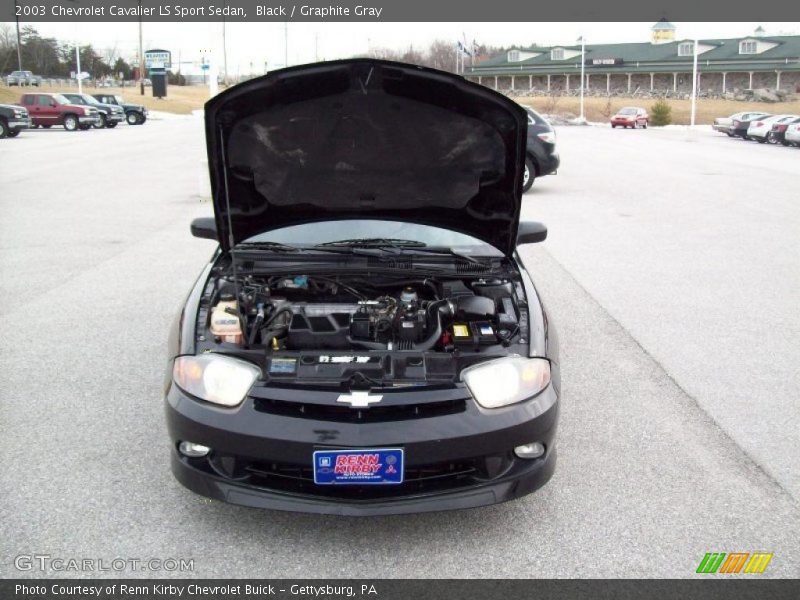 Black / Graphite Gray 2003 Chevrolet Cavalier LS Sport Sedan
