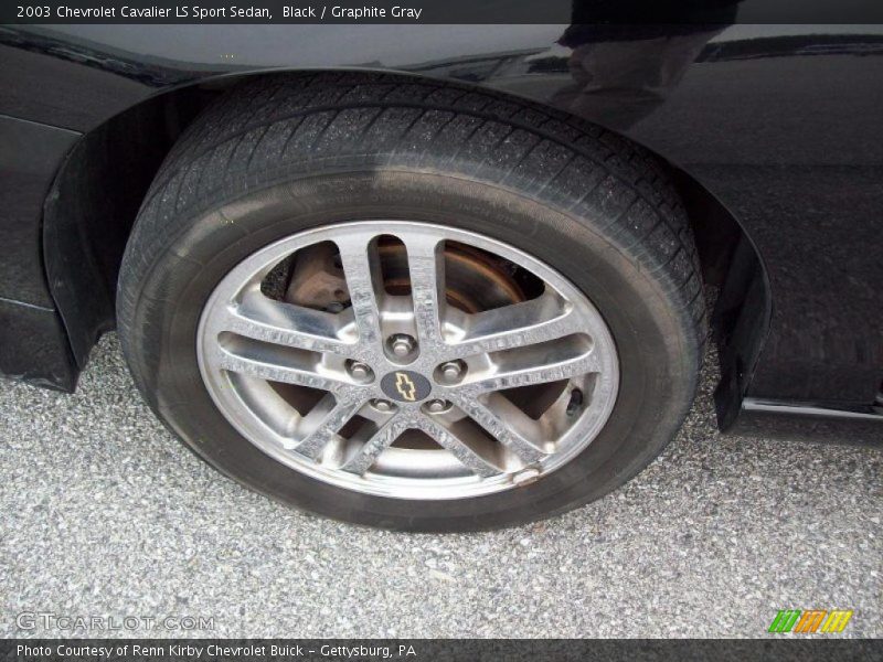 Black / Graphite Gray 2003 Chevrolet Cavalier LS Sport Sedan