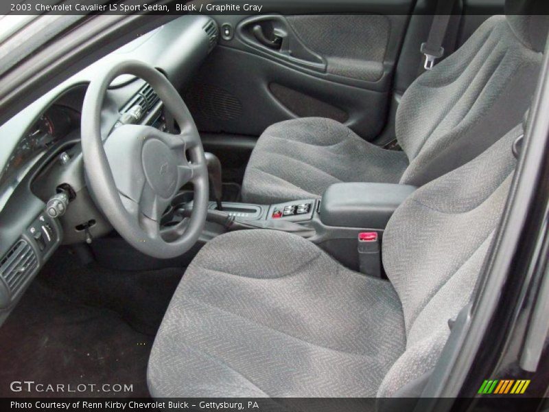 Black / Graphite Gray 2003 Chevrolet Cavalier LS Sport Sedan