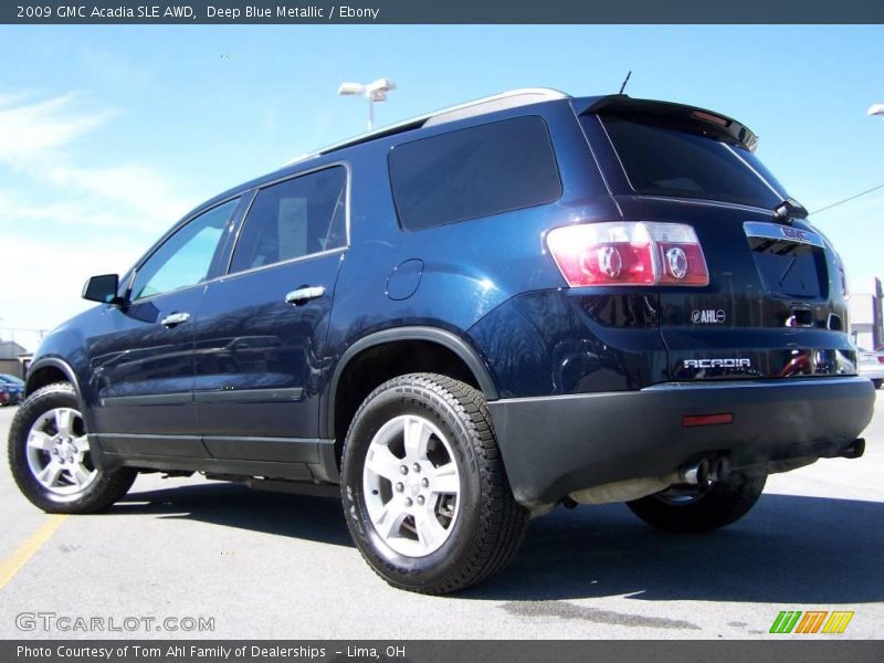 Deep Blue Metallic / Ebony 2009 GMC Acadia SLE AWD