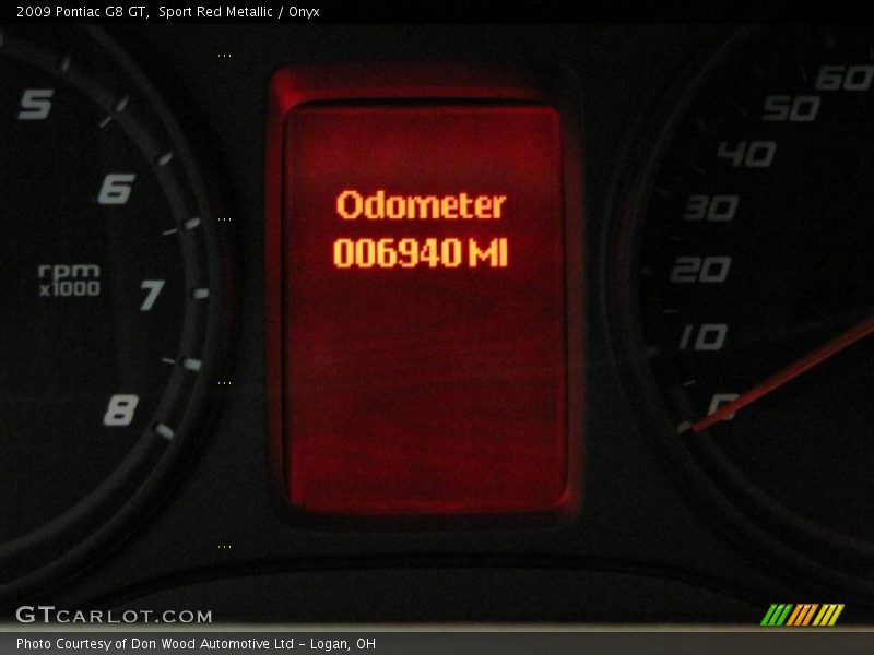 Sport Red Metallic / Onyx 2009 Pontiac G8 GT