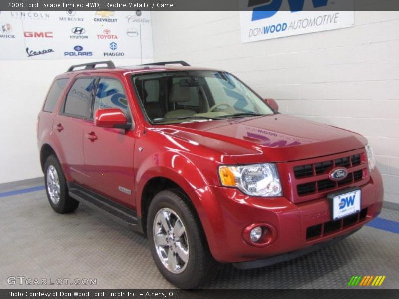 Redfire Metallic / Camel 2008 Ford Escape Limited 4WD