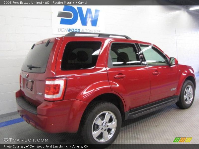 Redfire Metallic / Camel 2008 Ford Escape Limited 4WD