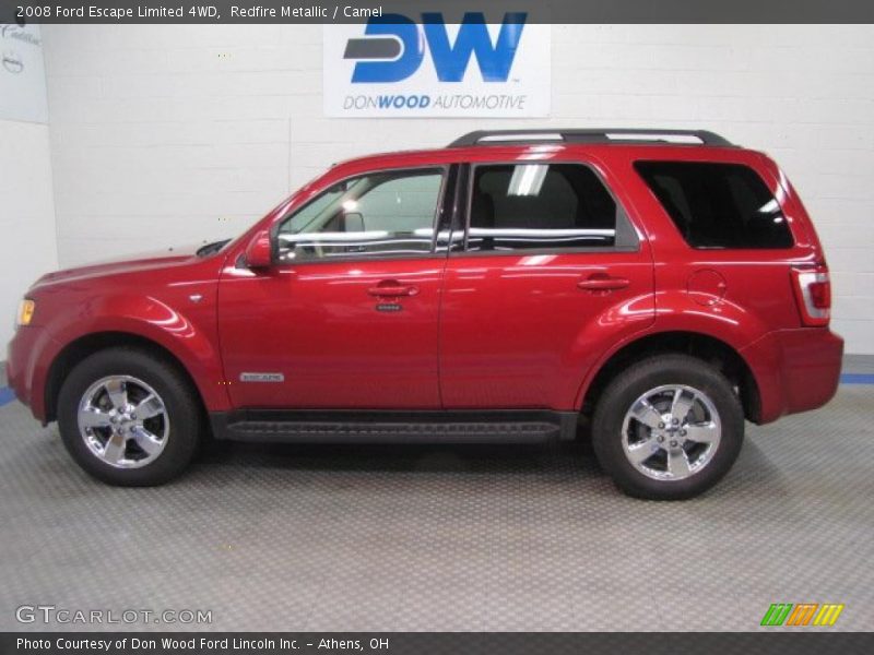 Redfire Metallic / Camel 2008 Ford Escape Limited 4WD