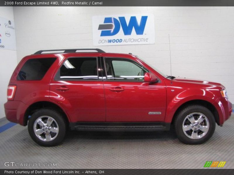 Redfire Metallic / Camel 2008 Ford Escape Limited 4WD