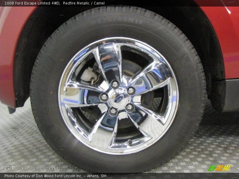 Redfire Metallic / Camel 2008 Ford Escape Limited 4WD