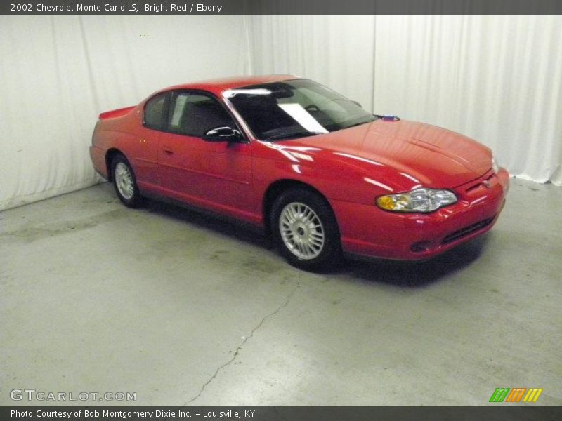 Bright Red / Ebony 2002 Chevrolet Monte Carlo LS