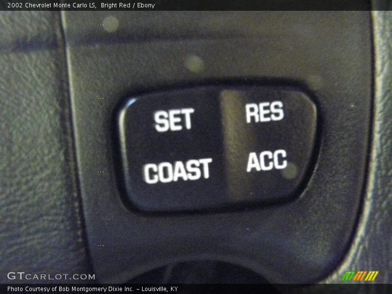 Bright Red / Ebony 2002 Chevrolet Monte Carlo LS