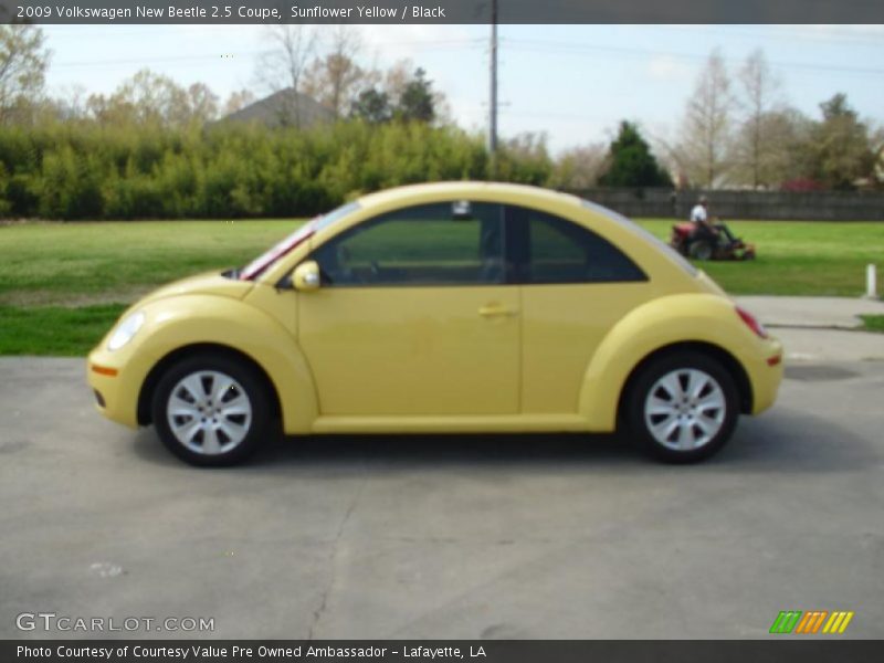 Sunflower Yellow / Black 2009 Volkswagen New Beetle 2.5 Coupe