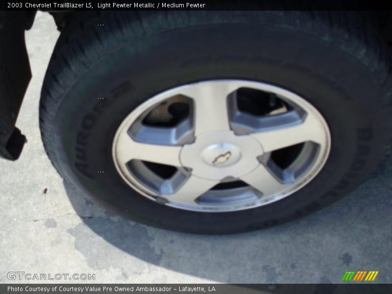 Light Pewter Metallic / Medium Pewter 2003 Chevrolet TrailBlazer LS