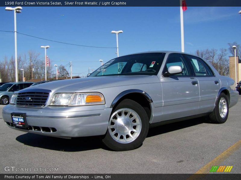 Silver Frost Metallic / Light Graphite 1998 Ford Crown Victoria Sedan
