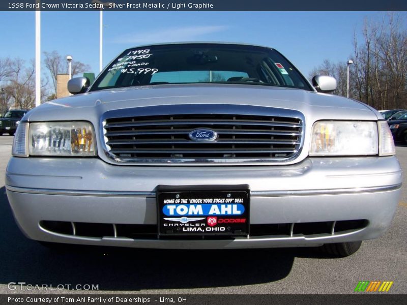 Silver Frost Metallic / Light Graphite 1998 Ford Crown Victoria Sedan