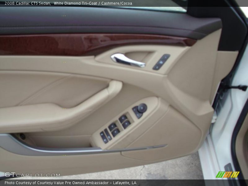 White Diamond Tri-Coat / Cashmere/Cocoa 2008 Cadillac CTS Sedan