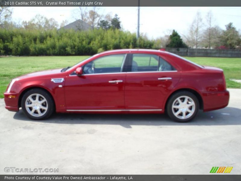 Crystal Red Tintcoat / Light Gray 2010 Cadillac STS V6