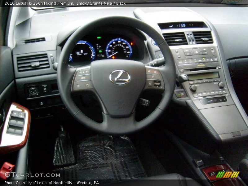 Smoky Granite Mica / Black 2010 Lexus HS 250h Hybrid Premium