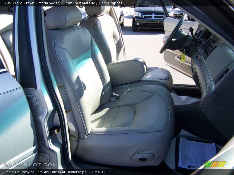 Silver Frost Metallic / Light Graphite 1998 Ford Crown Victoria Sedan