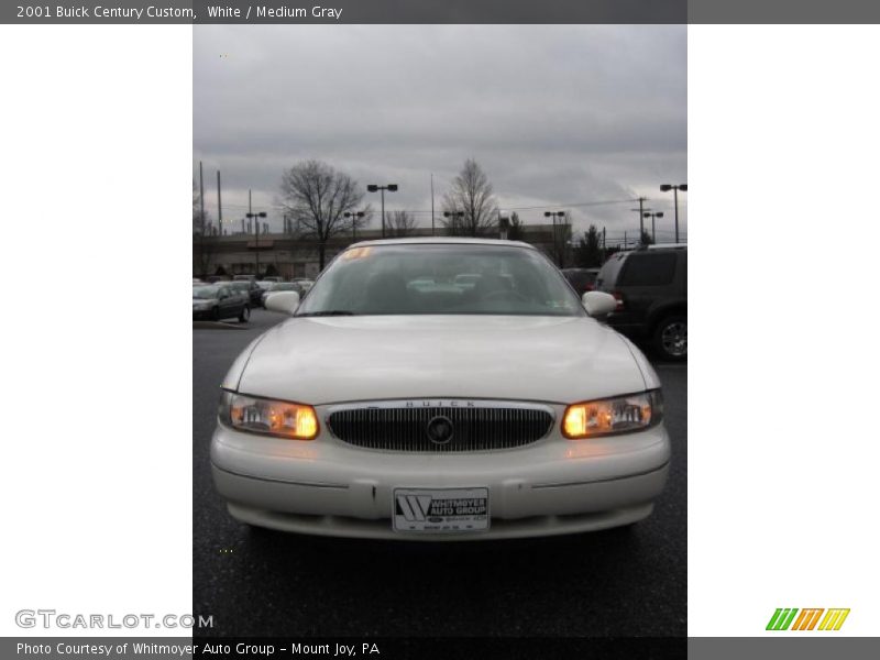 White / Medium Gray 2001 Buick Century Custom