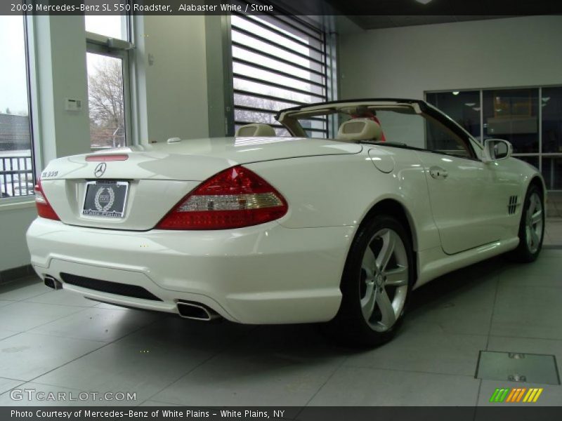 Alabaster White / Stone 2009 Mercedes-Benz SL 550 Roadster