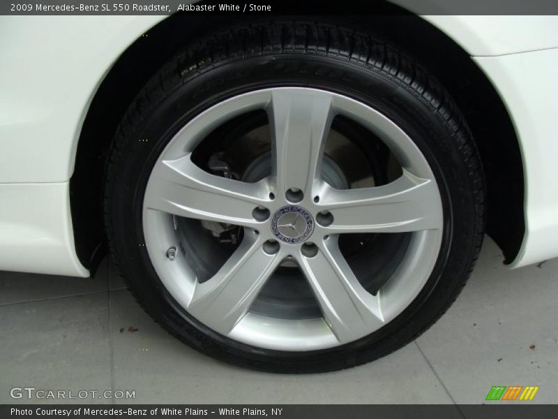 Alabaster White / Stone 2009 Mercedes-Benz SL 550 Roadster