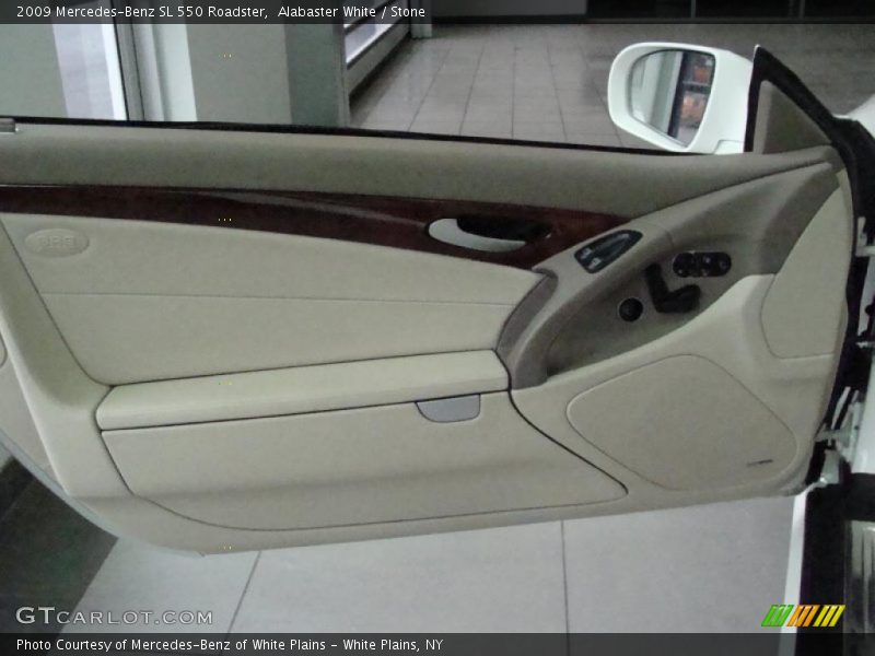 Alabaster White / Stone 2009 Mercedes-Benz SL 550 Roadster