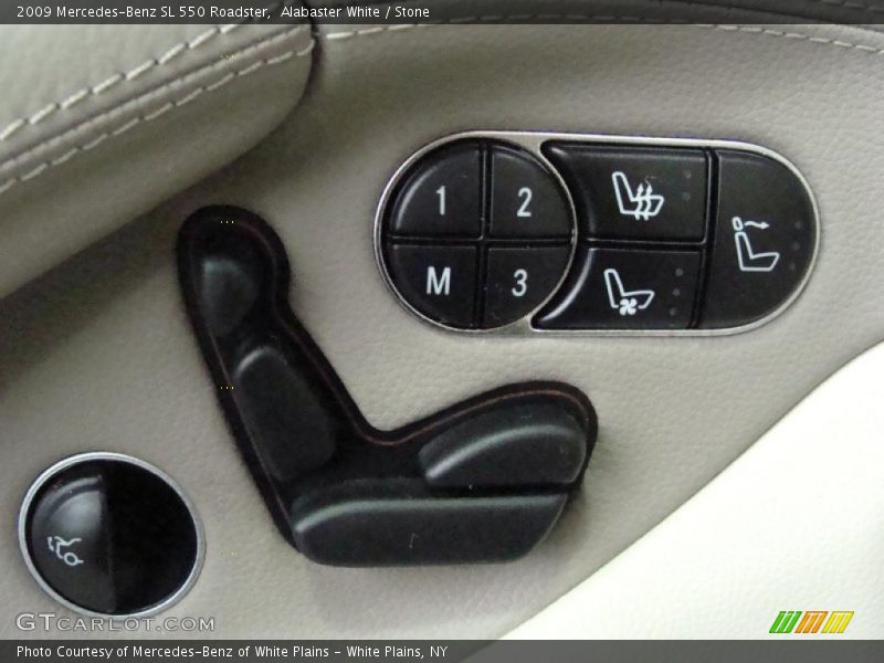 Alabaster White / Stone 2009 Mercedes-Benz SL 550 Roadster