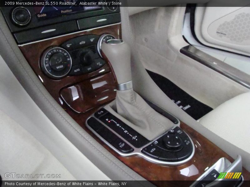 Alabaster White / Stone 2009 Mercedes-Benz SL 550 Roadster