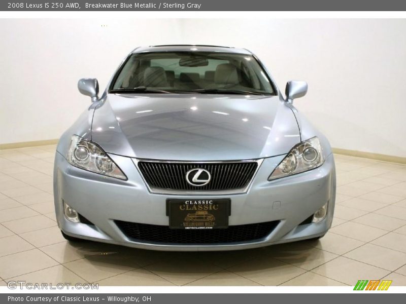 Breakwater Blue Metallic / Sterling Gray 2008 Lexus IS 250 AWD