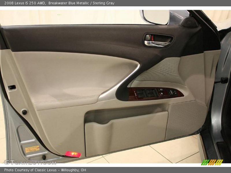 Breakwater Blue Metallic / Sterling Gray 2008 Lexus IS 250 AWD