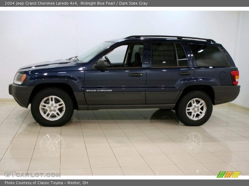 Midnight Blue Pearl / Dark Slate Gray 2004 Jeep Grand Cherokee Laredo 4x4